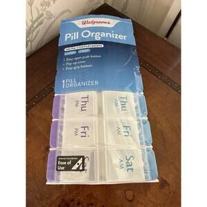 Walgreens Pill Organizer - Large 7 Day, 2 times a day - NEW. 14 Compartments